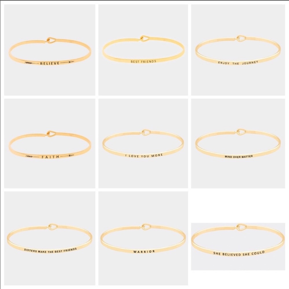 1 Bracelet bangles thin metal brass - Picture 7 of 8